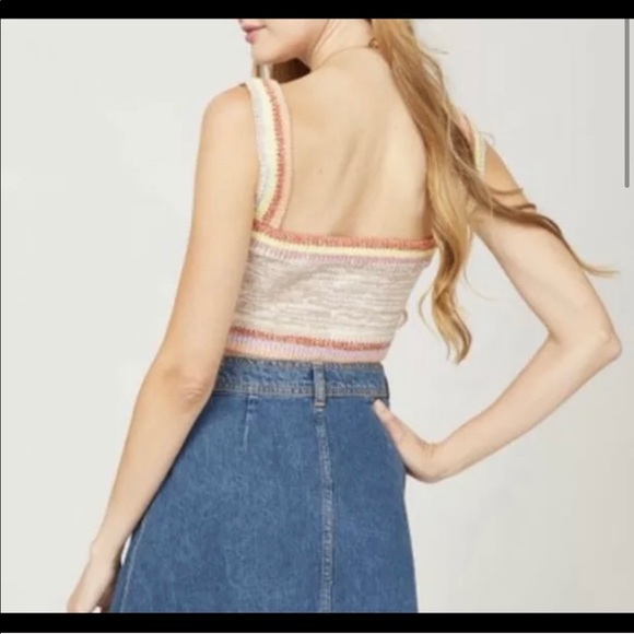 Free people Knit sweater crop top - Picture 2 of 4